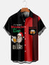 Men's Christmas Funny Graphic Short Sleeve Hawaiian Shirt